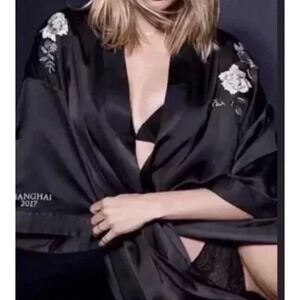 Victoria's Secret Black Fashion Show Backstage 2017 Shanghai‎ Kimono Robe XS